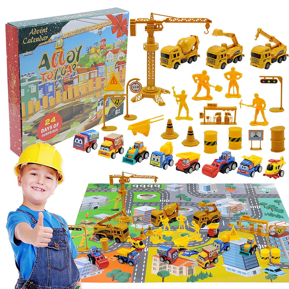 Advent Calendar Car Toys Box Kids 24 Day Christmas Gift - Image 11