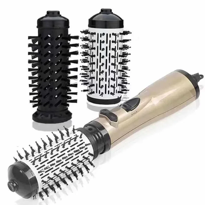 3-in-1 Rotating Hair Dryer and Styler with Adjustable Temperature for Effortless Curls and Waves - Image 8