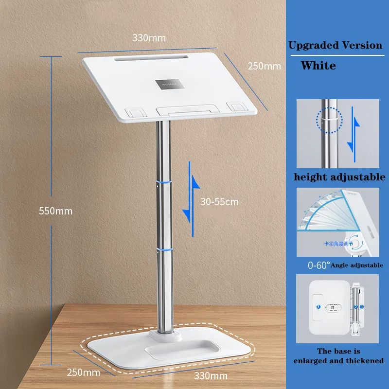 Adjustable Aluminum Laptop Stand & Accessories - Portable Cooling Bracket for MacBook, Tablet - Image 7