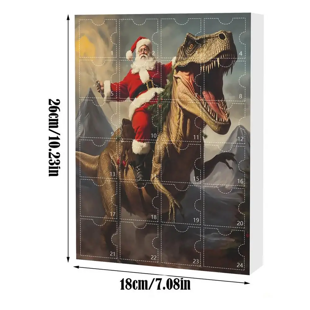 Dinosaur Advent Calendar - 24-Day Christmas Countdown, Fun Holiday Decor for Kids and Families - Image 9
