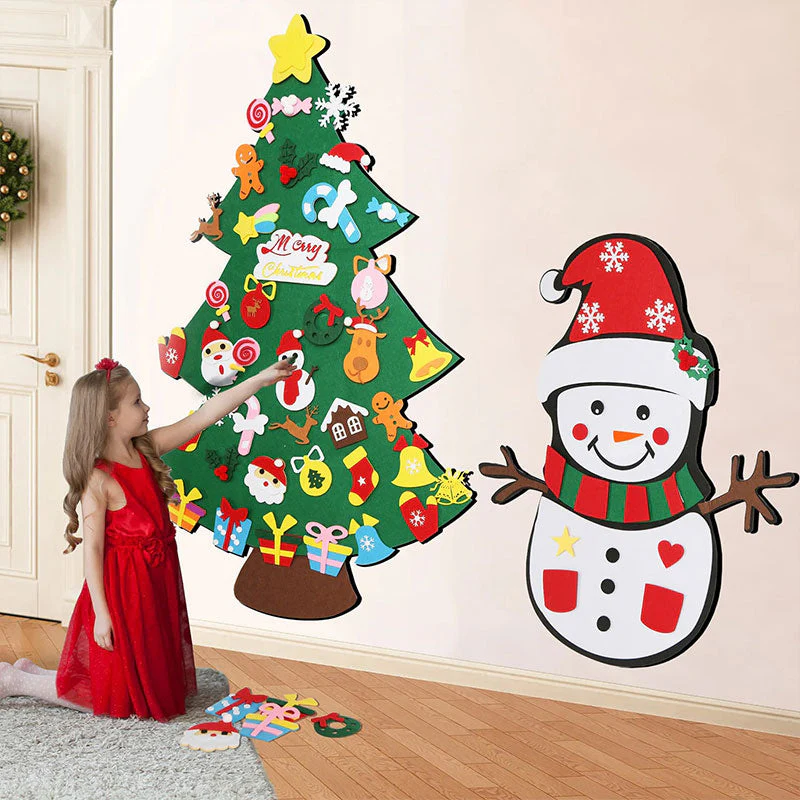 Felt Christmas Snowman Christmas Home Decorations Xmas Navidad - Image 3