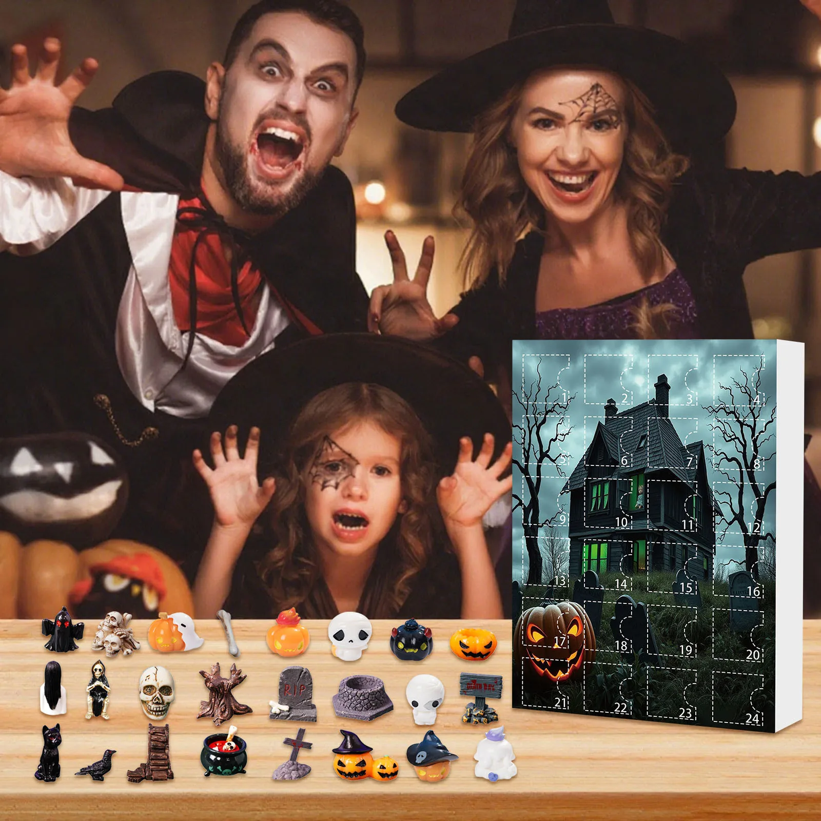 Halloween Advent Calendar 24 Countdown With Mini Figures - Image 4