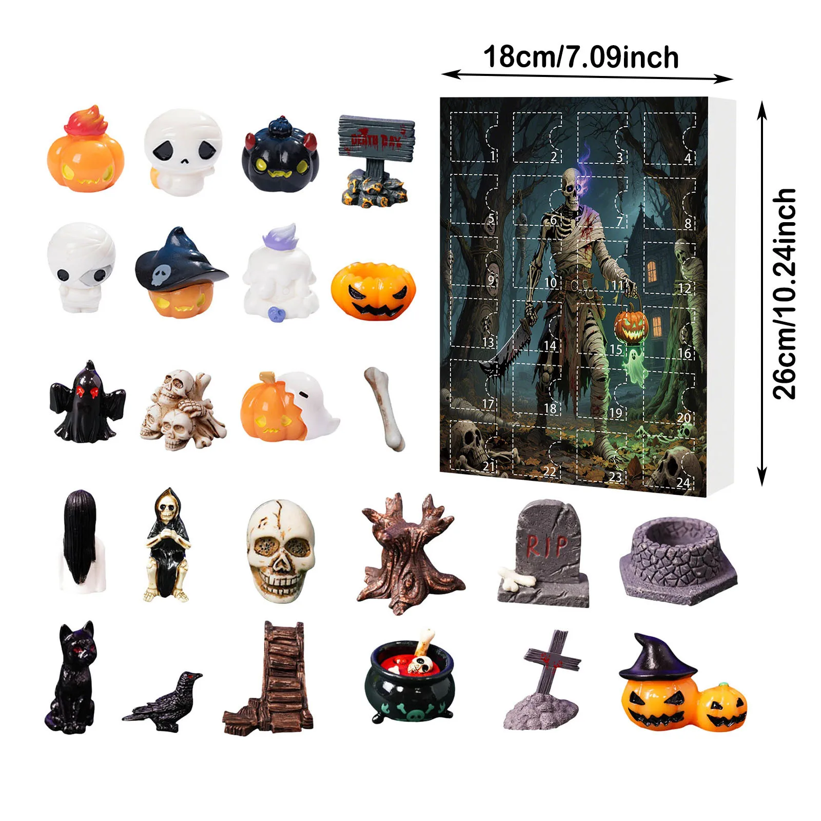 Halloween Advent Calendar 24 Countdown With Mini Figures - Image 7