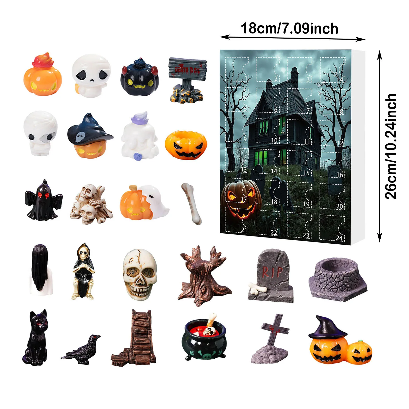 Halloween Advent Calendar 24 Countdown With Mini Figures - Image 8