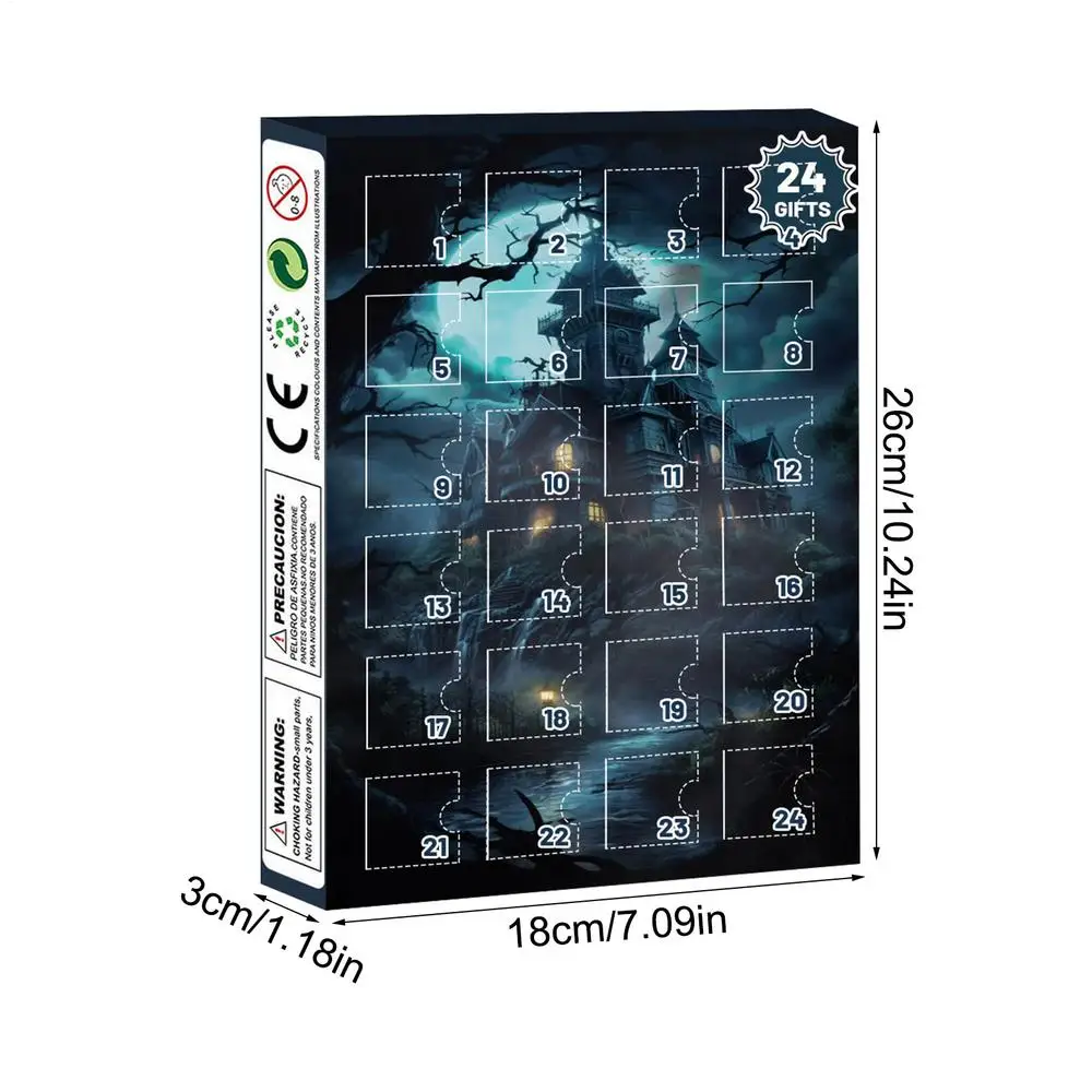 Halloween Advent Calendar 24 Days Tabletop Decor Collectible - Image 17