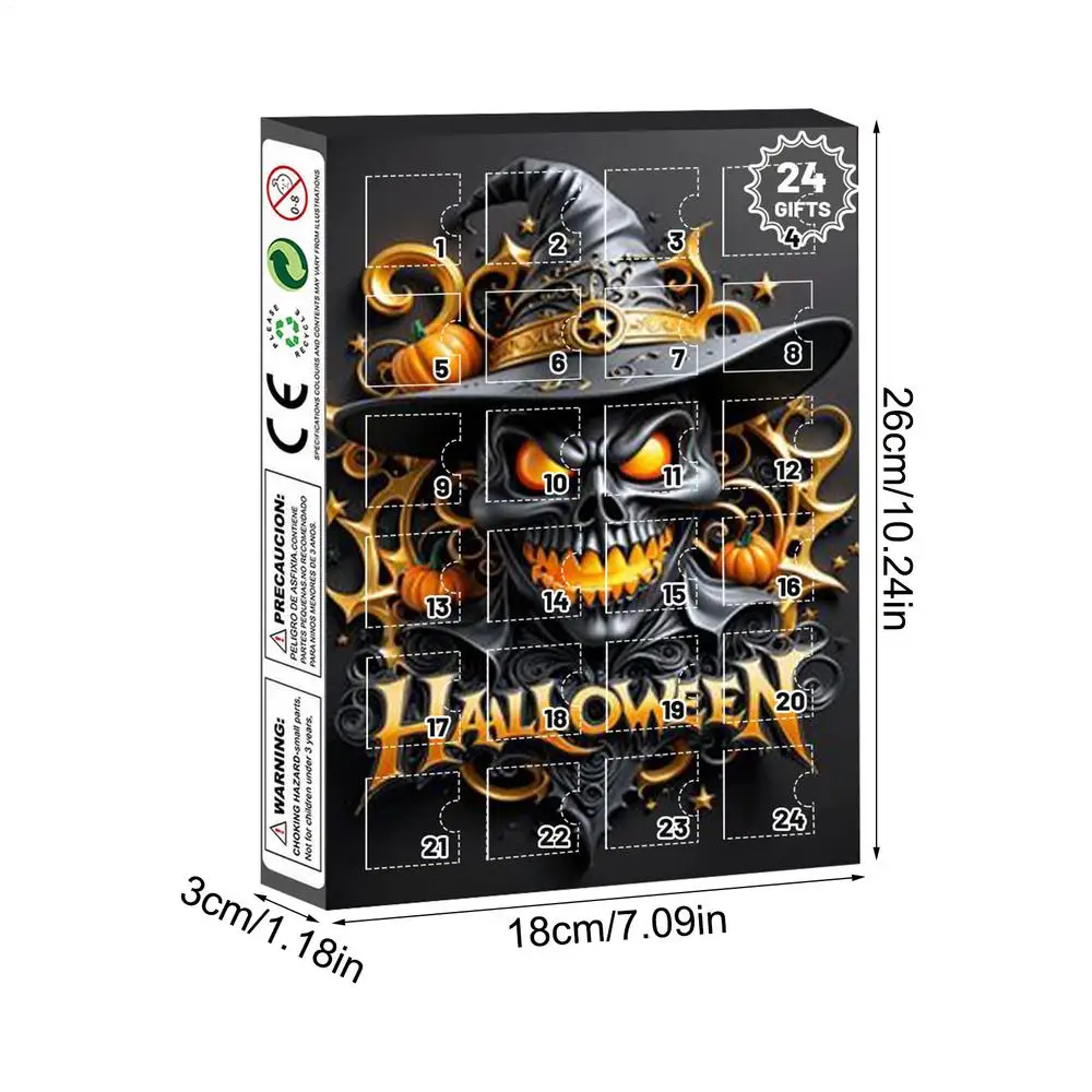 Halloween Advent Calendar 24 Days Tabletop Decor Collectible - Image 19