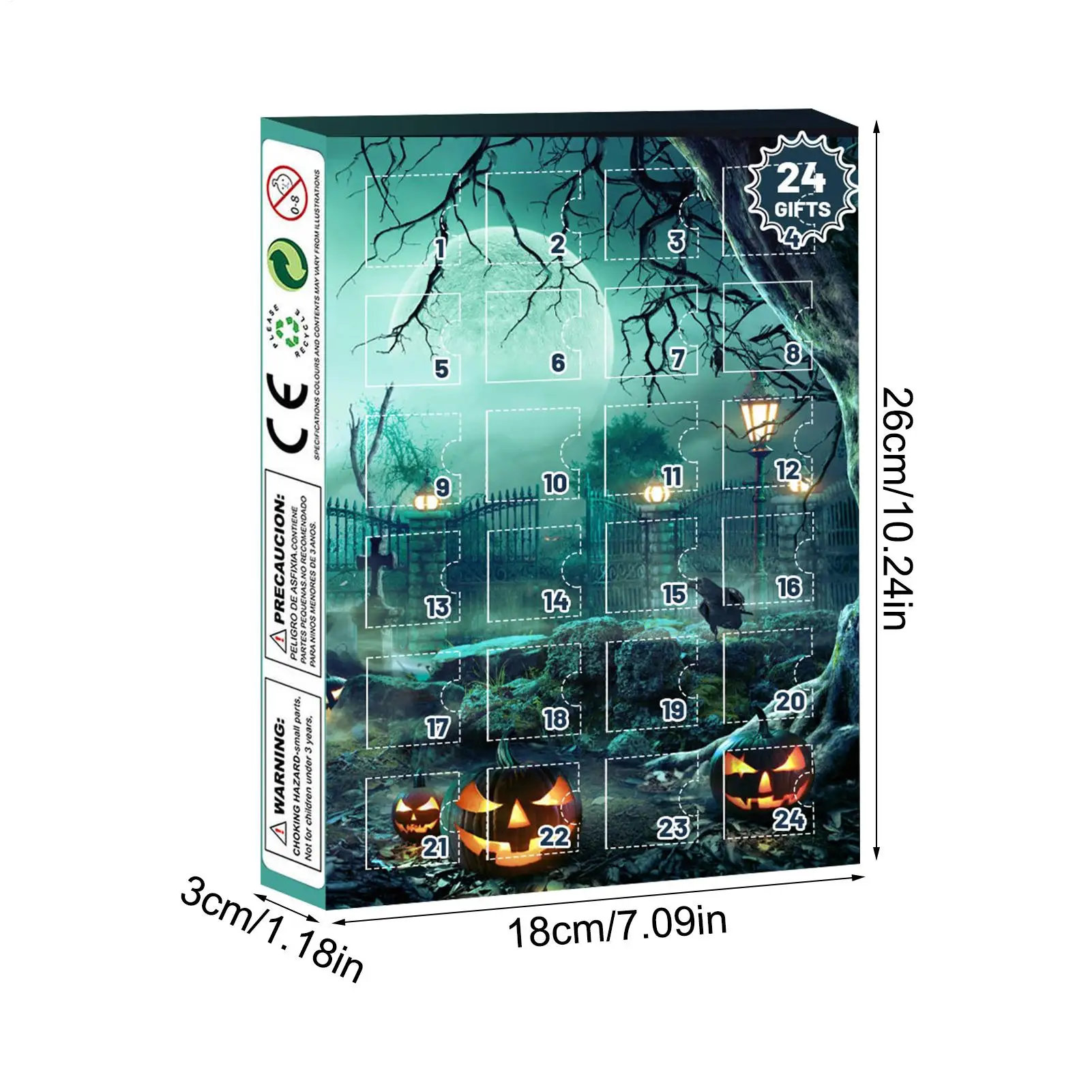 Halloween Advent Calendar 24 Days Tabletop Decor Collectible - Image 6