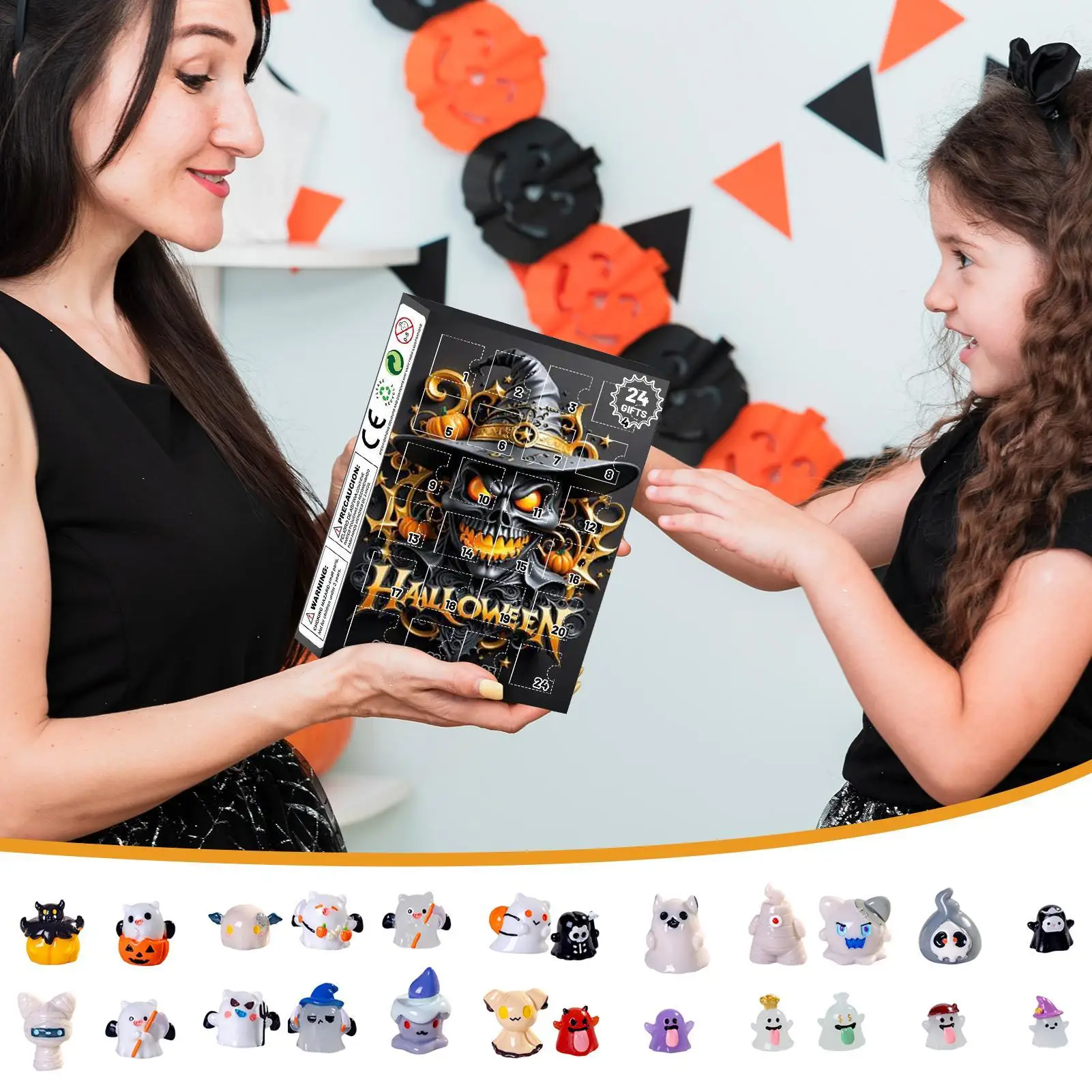 Halloween Advent Calendar 24 Days Tabletop Decor Collectible - Image 9
