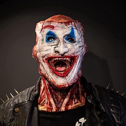 Creepy Full-Face Double Layer Halloween Mask - Terrifying Costume Accessory for Adults, Perfect for Parties and Events - Image 3