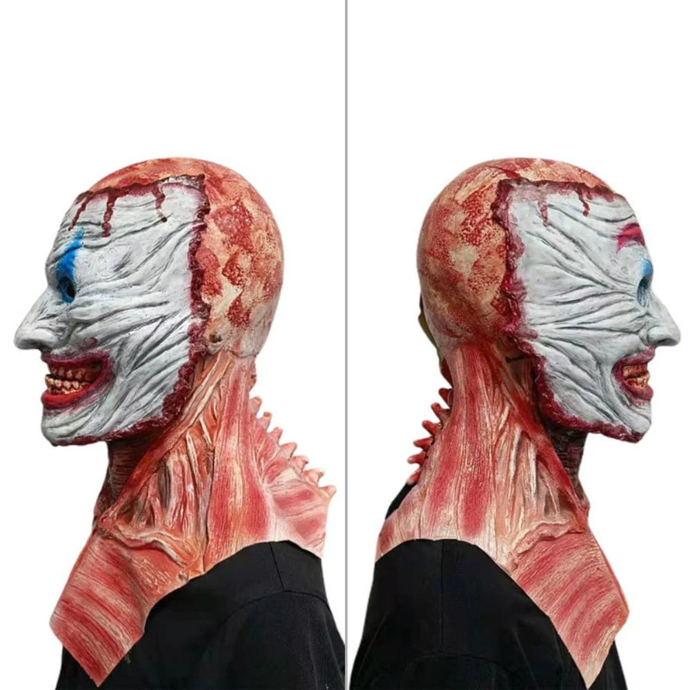 Creepy Full-Face Double Layer Halloween Mask - Terrifying Costume Accessory for Adults, Perfect for Parties and Events - Image 5