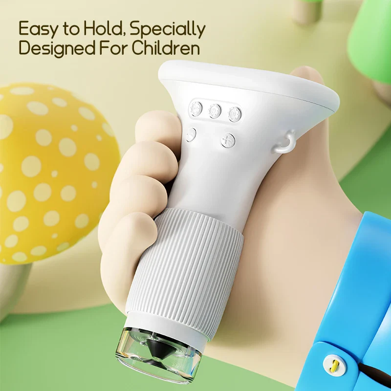 Handheld 1000X Mini Microscope for Kids - Outdoor STEM Science Toy, 2.0 Inch Pocket Lab Tool - Image 4