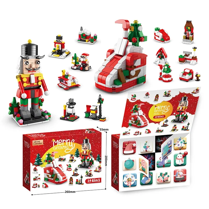 Christmas Building Blocks Advent Calendar DIY Kit Kids - Image 5