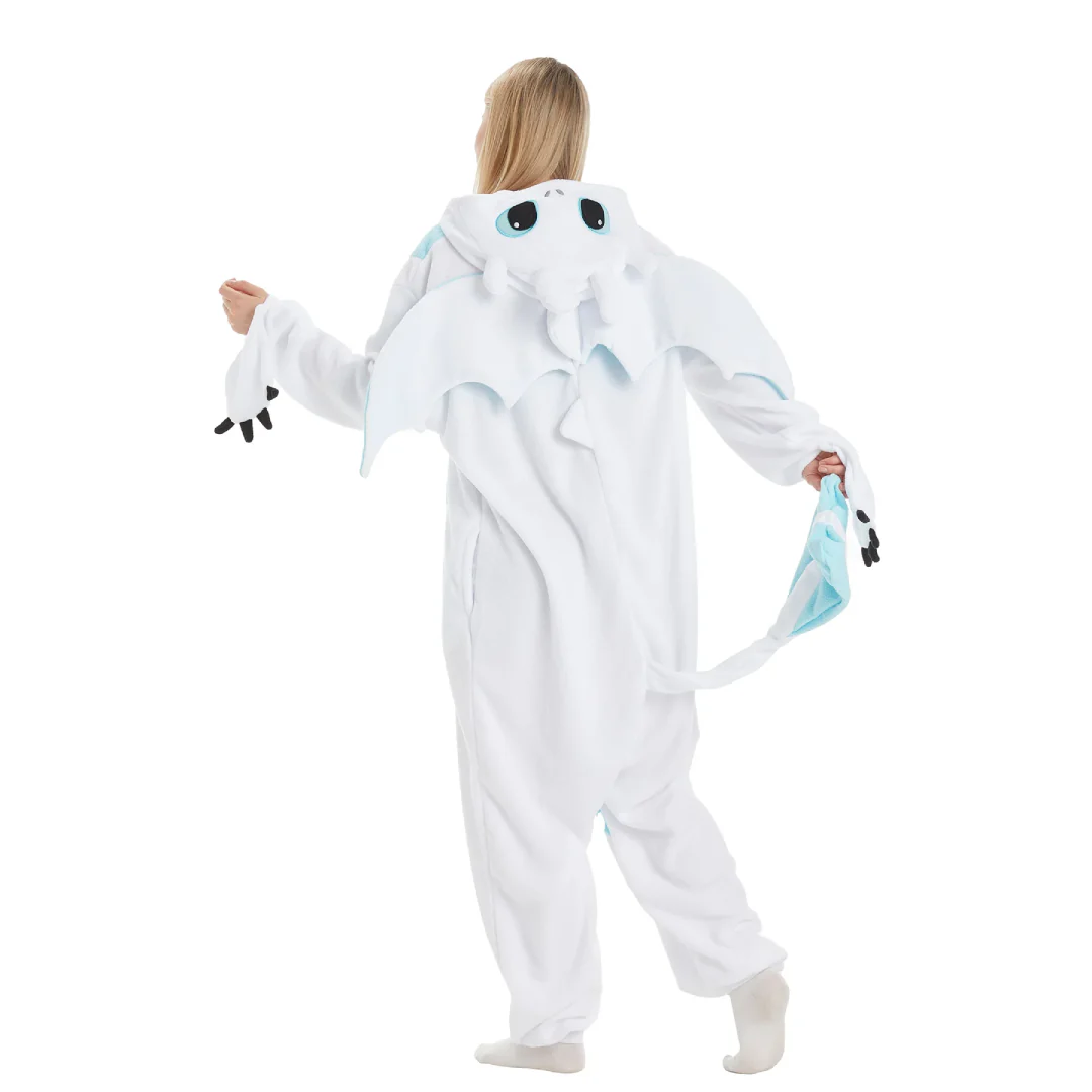 Kigurumi Toothless Dragon Pajamas Jumpsuit for Kids Adults - Image 4