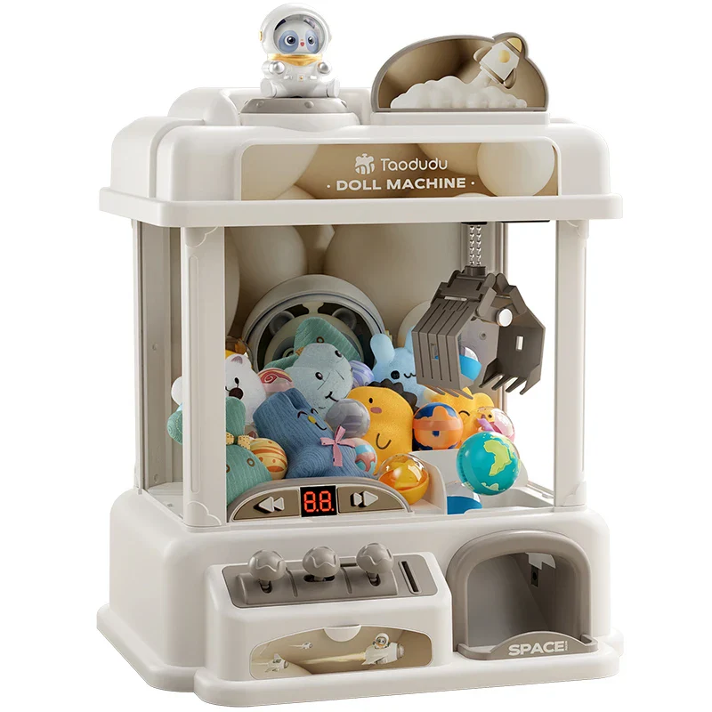 Medium Kit Coin Operated Mini Claw Machine for Kids Arcade Game with Plush Prizes - Image 4