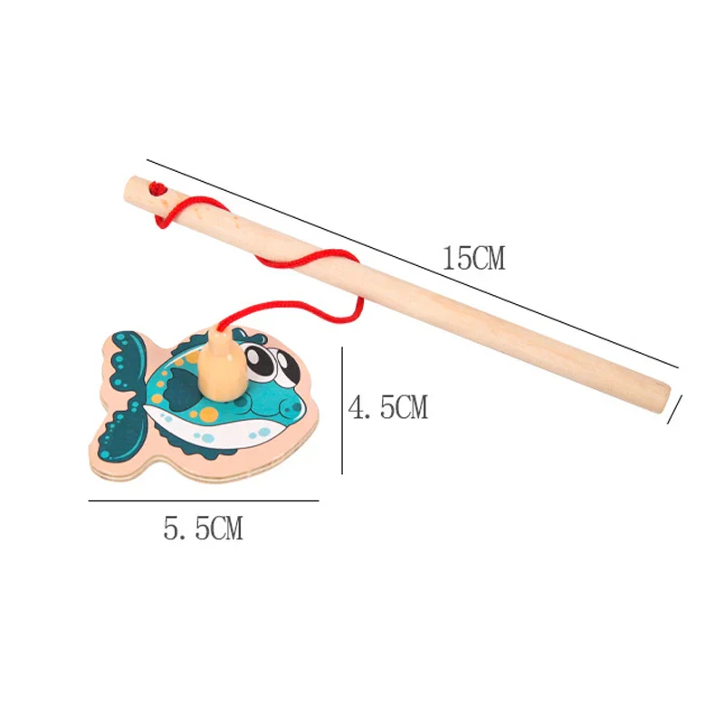 Interactive Montessori Wooden Fishing Game - Magnetic Marine Life Learning Toy for Kids, Parent-Child Engagement, Eco-Friendly Design - Image 6