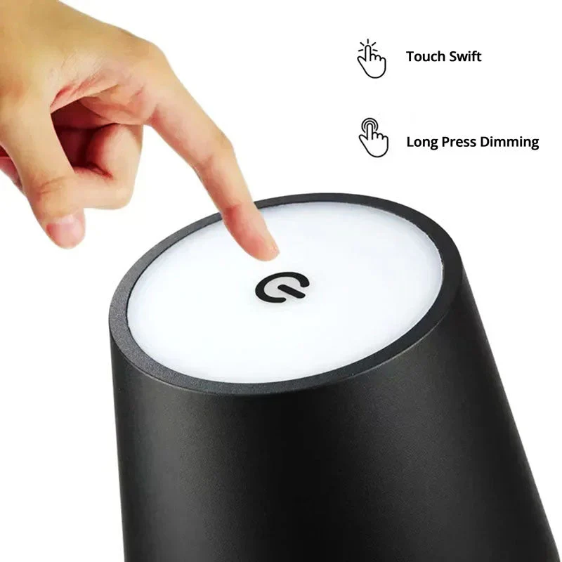 Touch-Control Rechargeable LED Lamp - 10 Colors, Waterproof for Indoor and Outdoor Use - Image 3