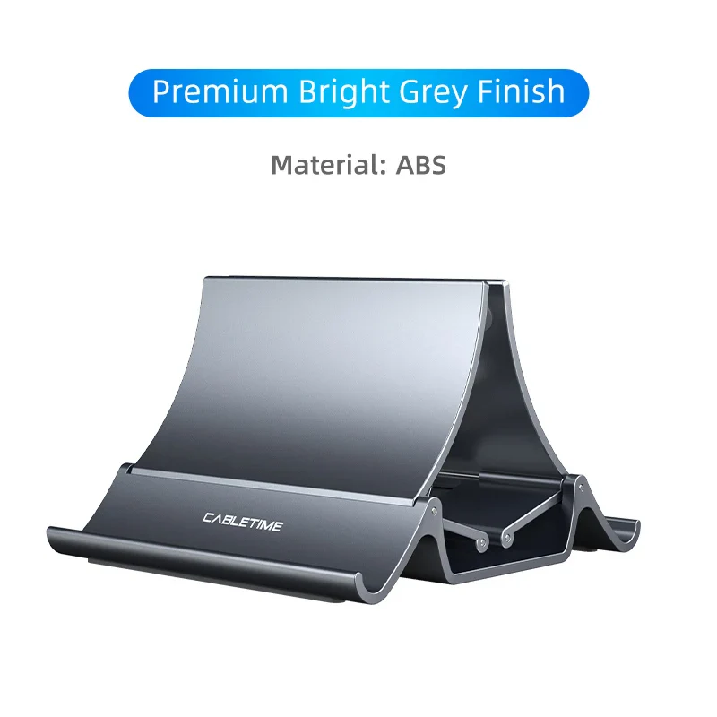 Vertical Laptop Stand with Silicone Grip - Dual Device Holder for MacBook & Tablet, Heat Dissipation, - Image 8